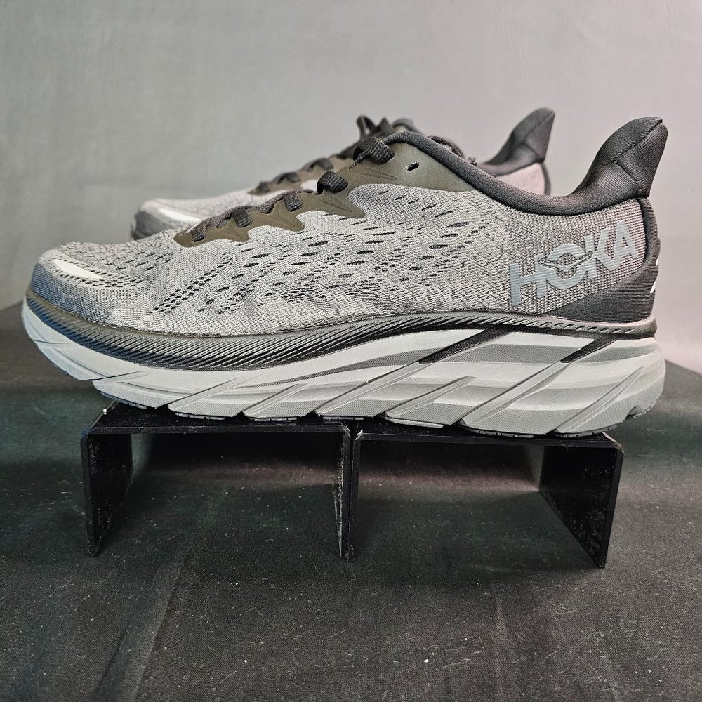Hoka One One M Clifton 8 Sneaker Running Shoes Black 1119393 Men's Size 8.5D - Picture 5 of 8